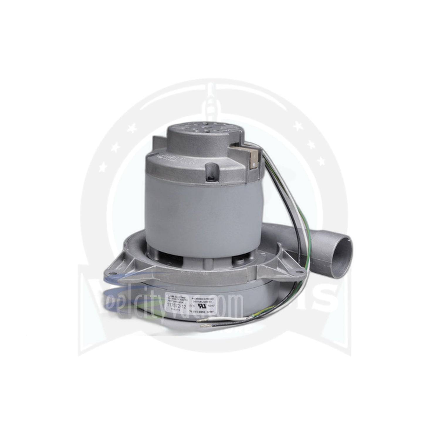 Ametek Motor Assembly - 240V, 2-Stage Bypass, 7.2" Diameter with Horn - Vacuums and More