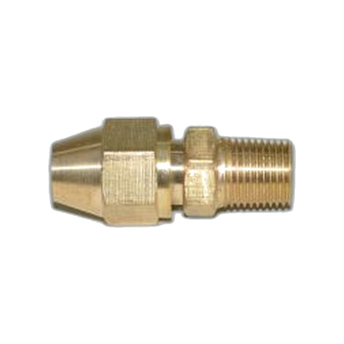 Commercial Extractor Parts Brass Compression Fitting, 1/8 x 1/4 in.