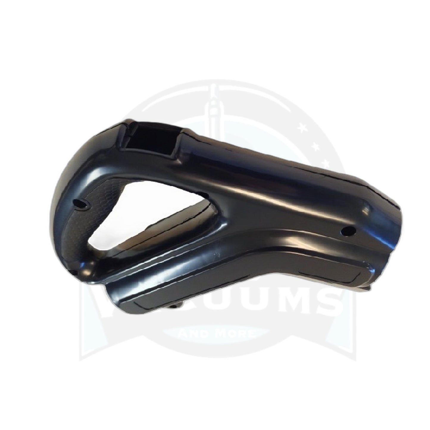 Dual/Low-Voltage Central Vacuum Hose Handle, Black, No Switch (Desco)