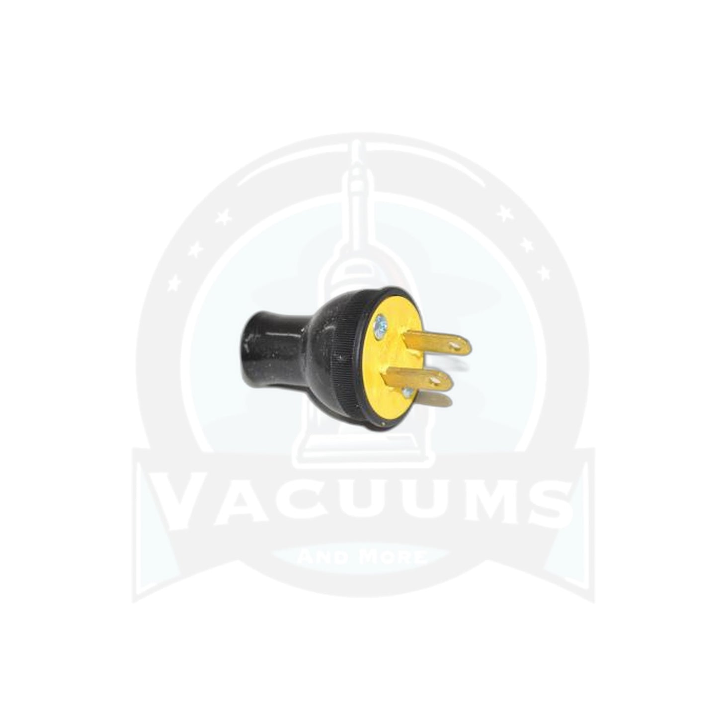 Universal Vacuum Male Plug Round Spring Action Black - Fit All