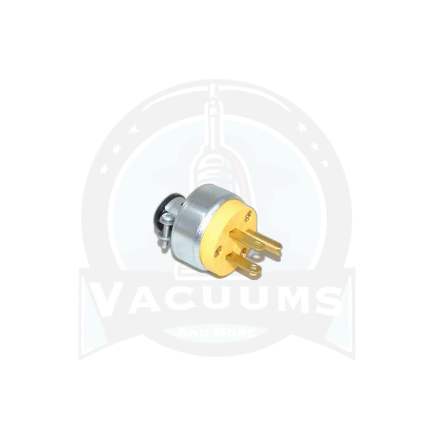 Commercial 3-Prong Male Plug - Yellow Metal Cooper Brand