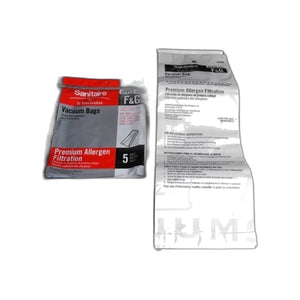 Eureka Sanitaire Style F/G Allergen Paper Bags, 5-Pack