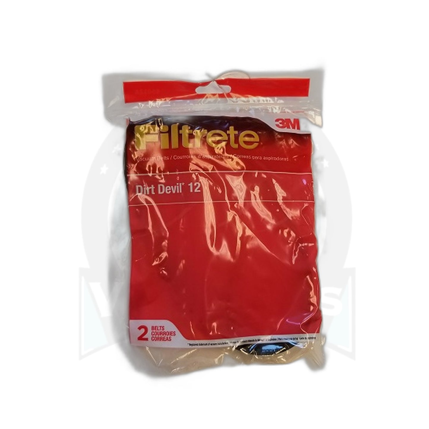 Royal / Dirt Devil Style 12 Belt with 33M Filtrete Filter, 2-Pack