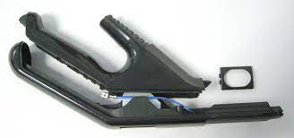 Handle Grip, complete (2 pcs.), for FELIX Indigo, with grommet, clamp, and screws (dark blue) - SEBO