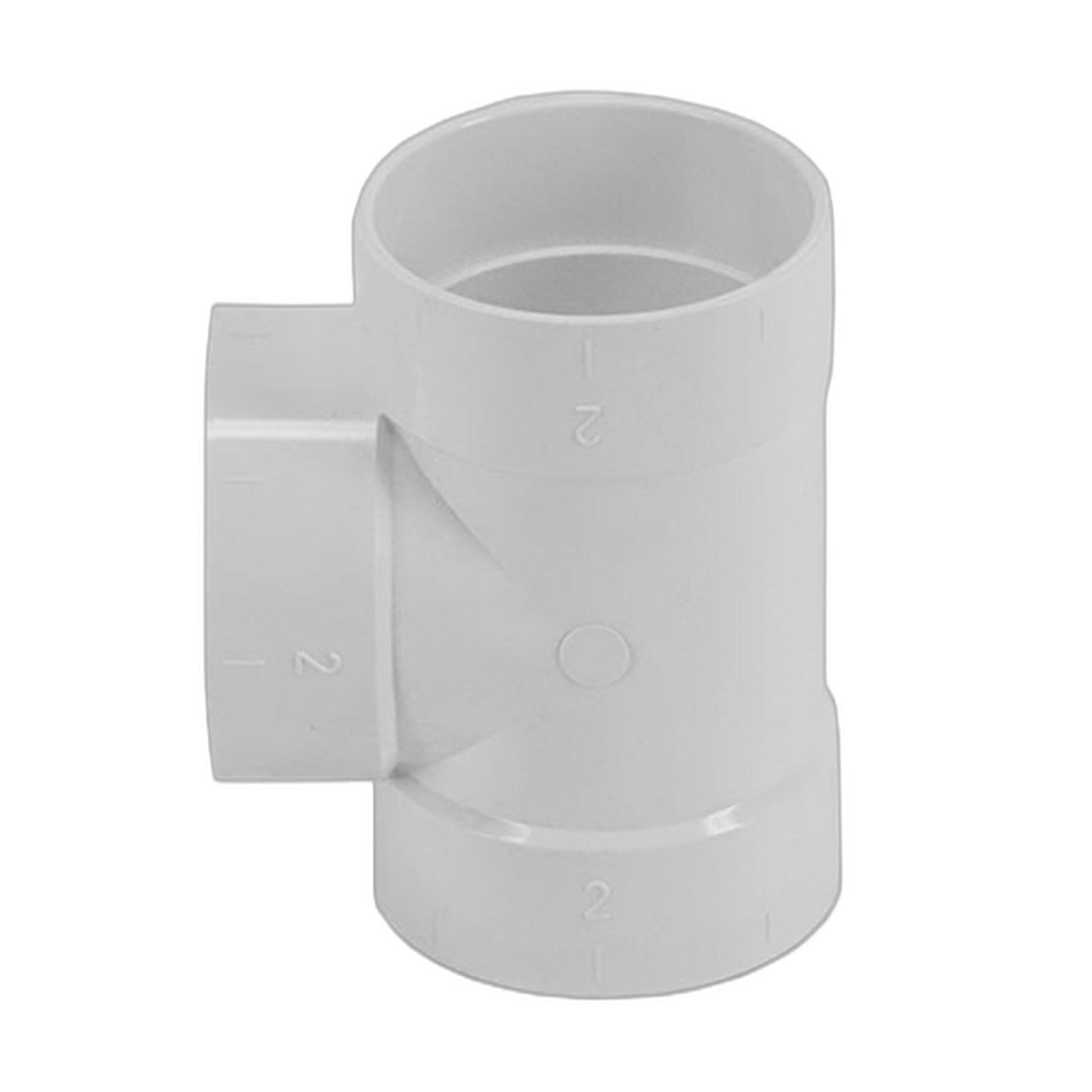Straight Tee PVC Central Vacuum 3-Way Connector