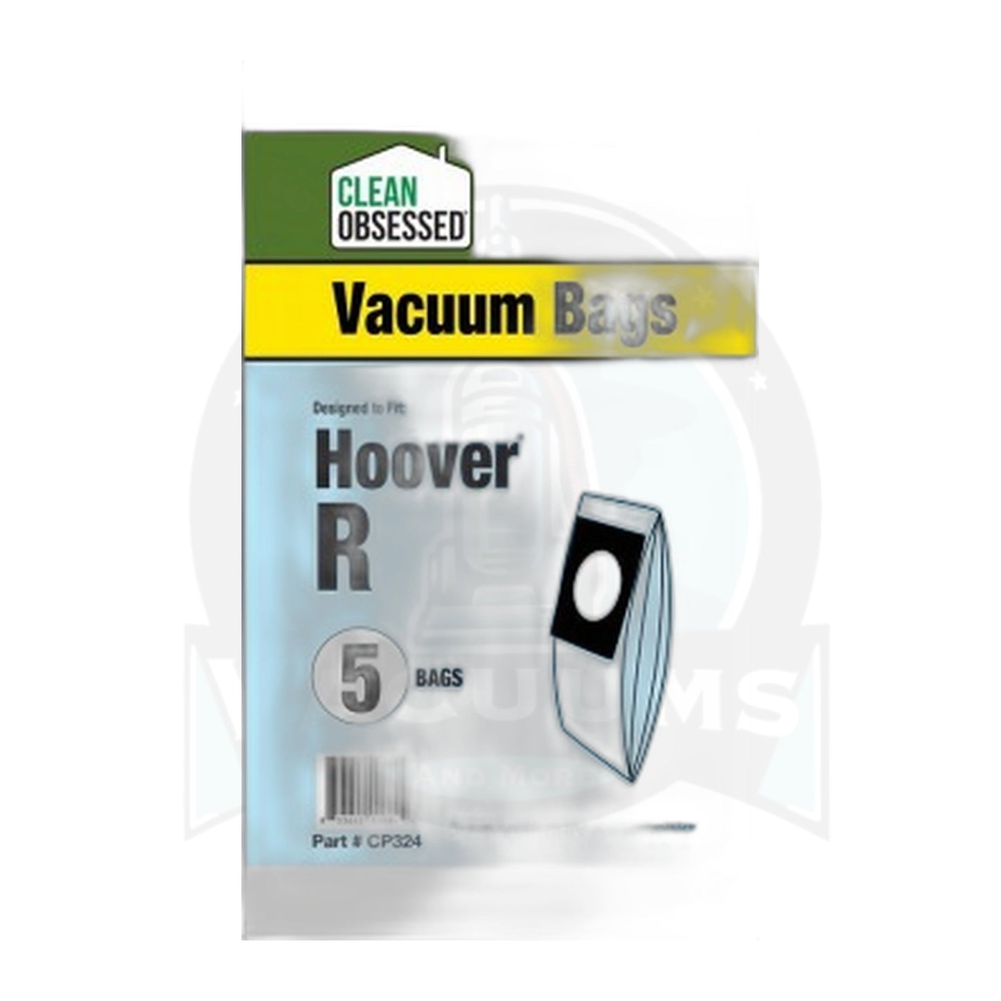 Clean Obsessed Hoover Type R Micro Filtration Vacuum Bags, 5-Pack