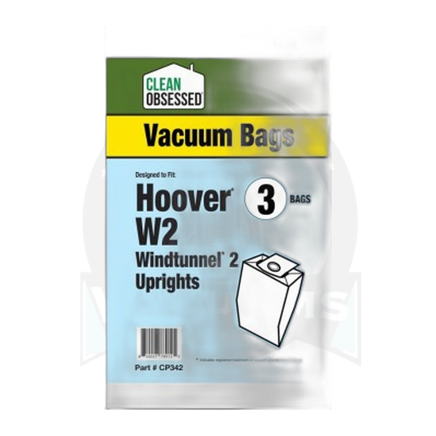 Clean Obsessed Hoover Type W2 Micro Filtration Vacuum Bags, 3-Pack