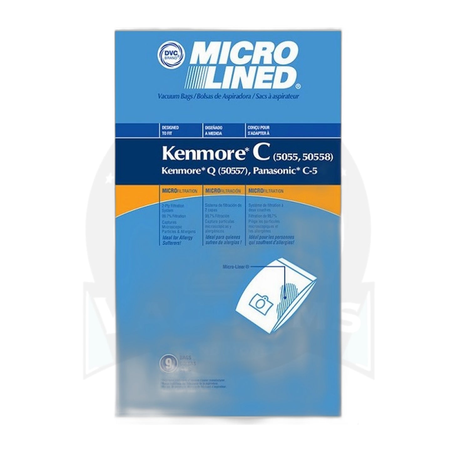 Kenmore Type C Micro Paper Bags for 50558 (9-Pack)