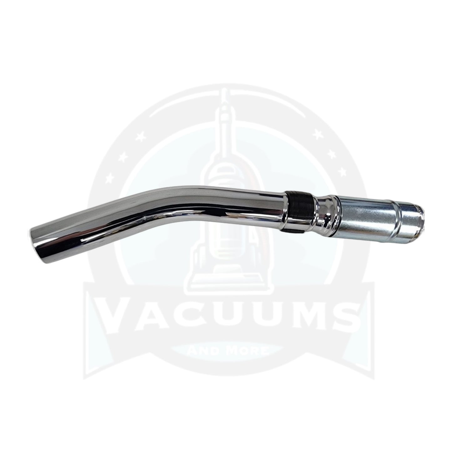 1-1/4" Metal Curved Wand End, Black, with 1-1/2" Swivel Hose End