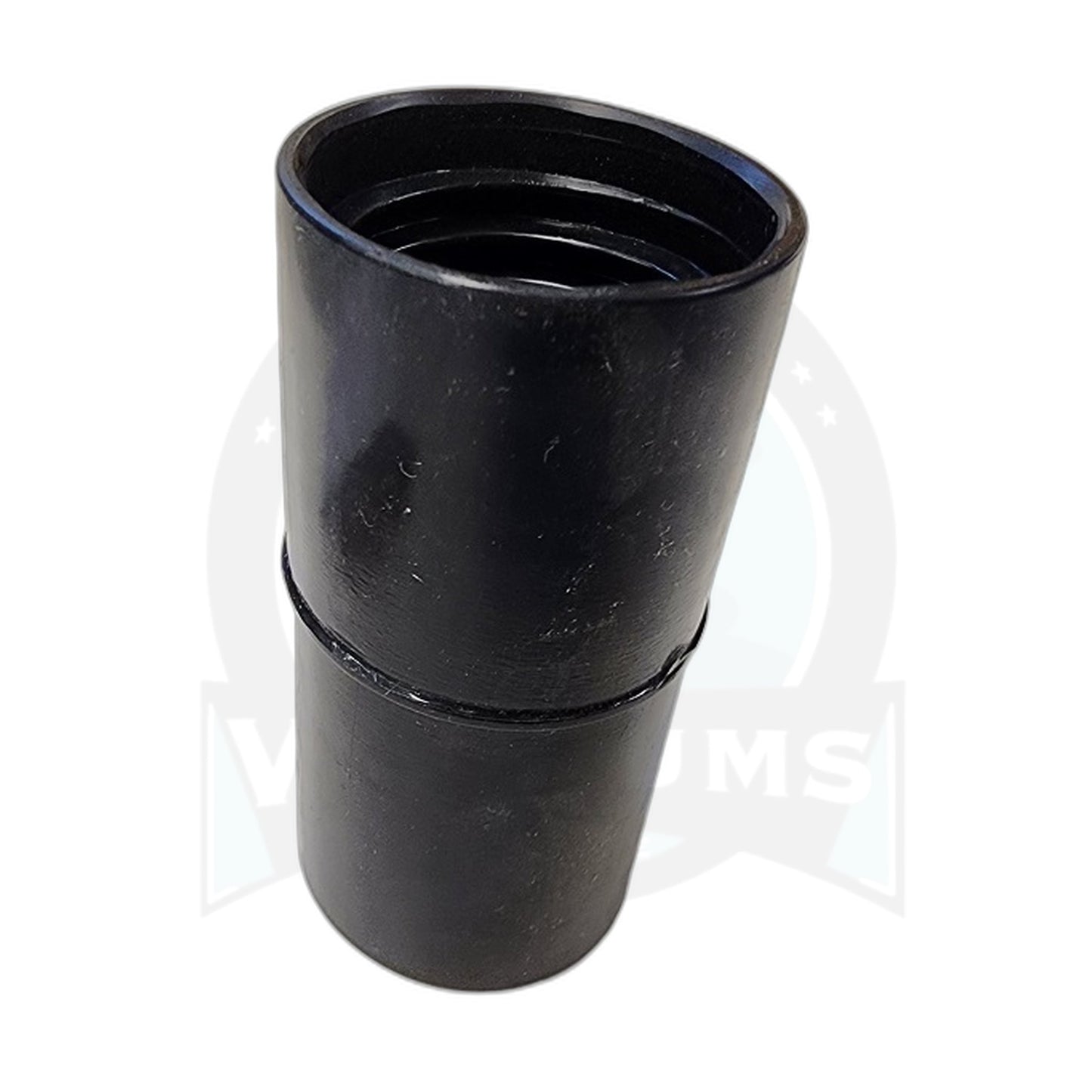 1-1/4" Hose Cuff with Connector End, Black - Central Vacuum