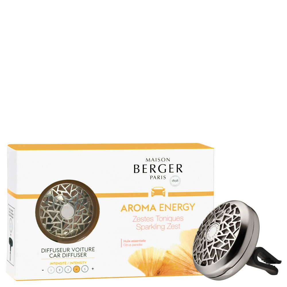 Maison Berger Aroma Energy Car Diffuser Kit – Sparkling Zest