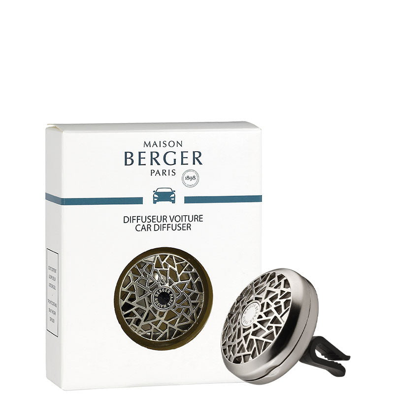 Maison Berger Graphic Car Diffuser Vent Clip—Matte Silver