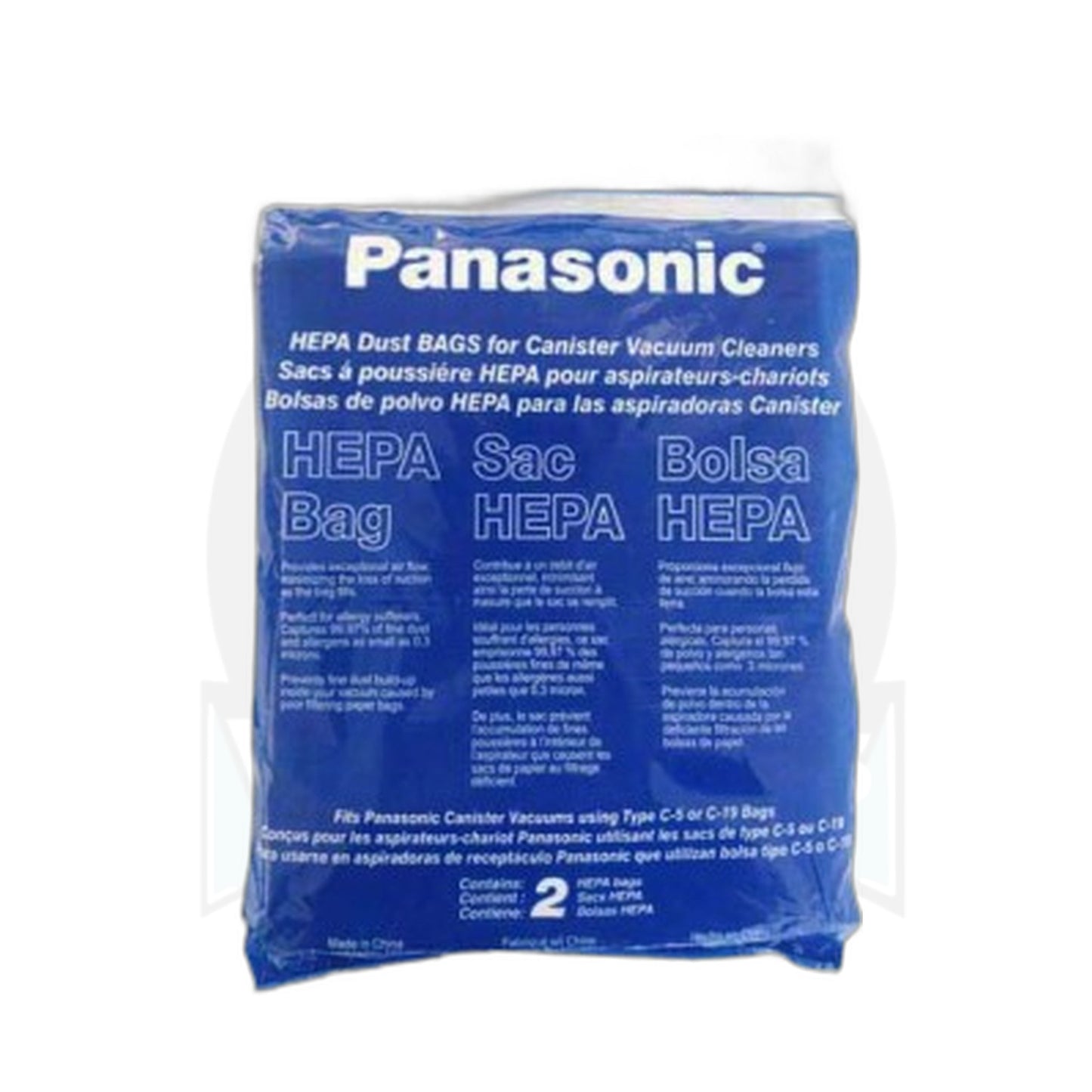 Panasonic Type C-19 / C-5 HEPA Vacuum Bags (2-Pack)