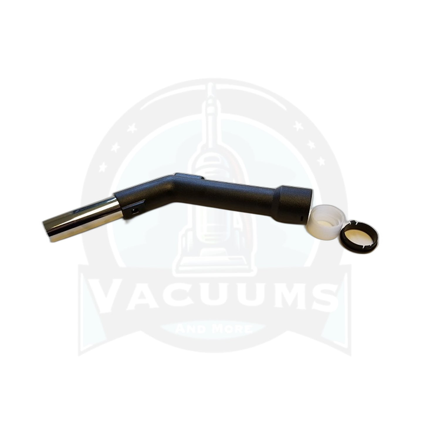 Fit All 1-1/4" Black Plastic Hose Handle with Metal Friction-Fit Stub Tube