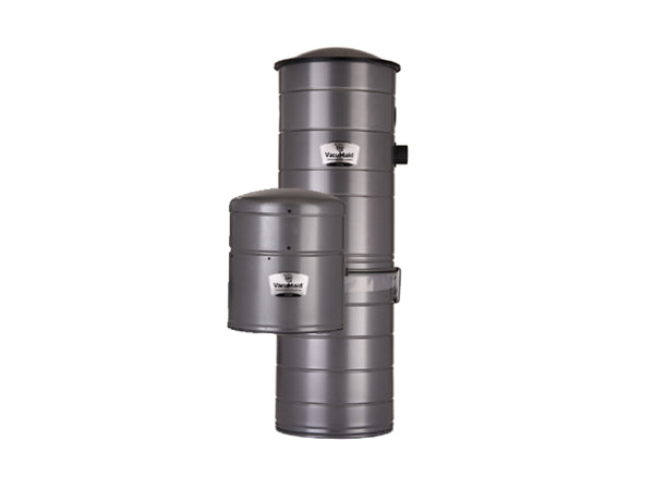 VacuMaid S1660 split central vacuum system with separate dirt canister