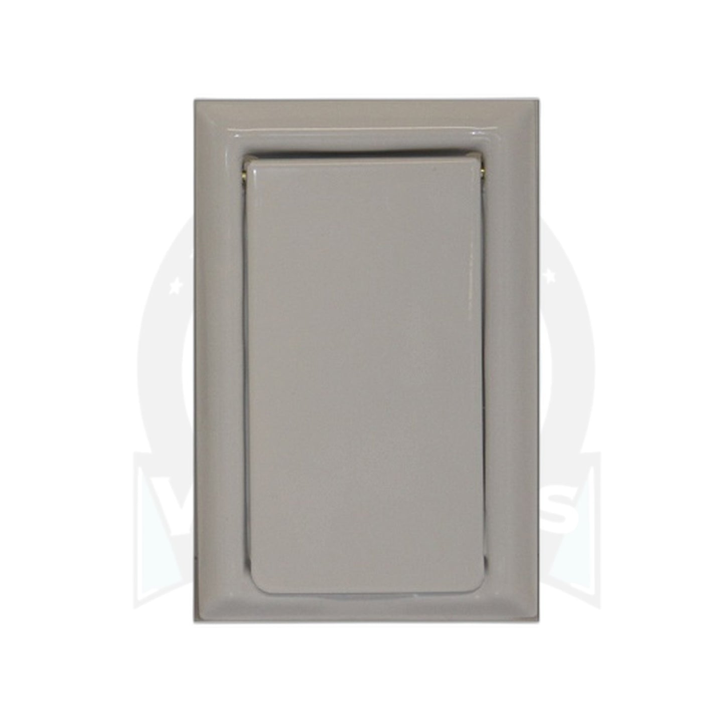 VacuMaid White Metal Inlet Valve with Microswitch, 1-1/2" Hole, Single Pin