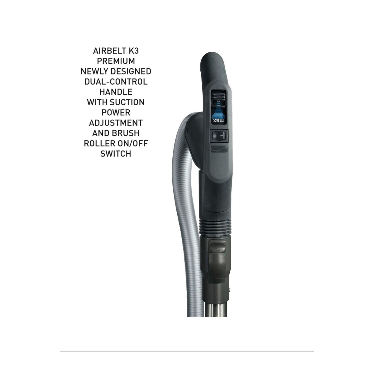 SEBO AIRBELT K3 Premium Canister Vacuum with ET-1 Power Head — Pink