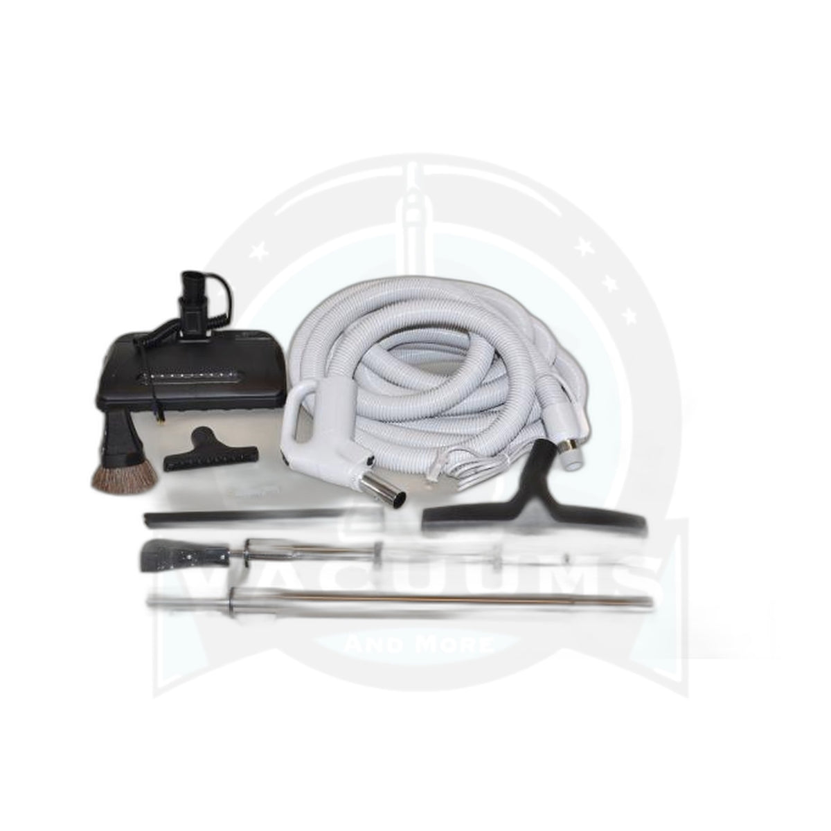 Fit All Central Vacuum Kit with Titan T5 Power Nozzle - 30 Ft Hose