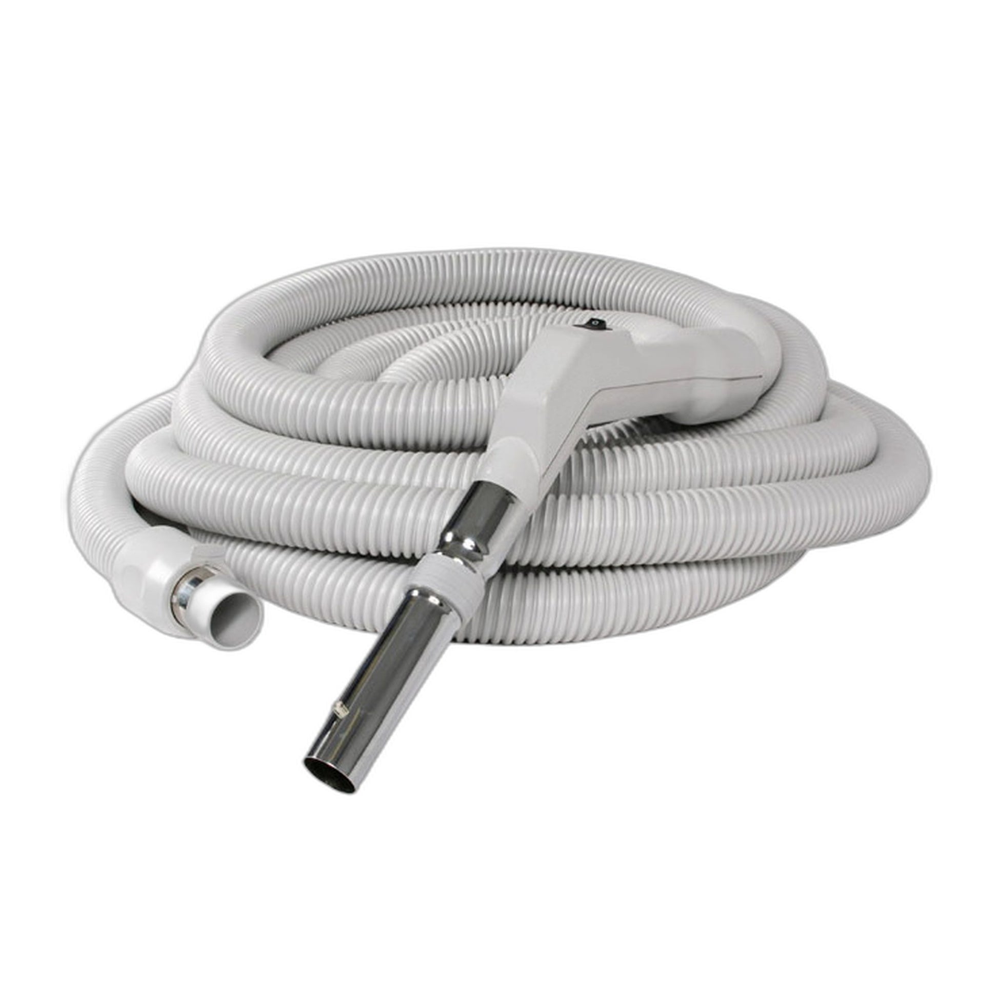 30 ft Low Voltage Central Vacuum Hose with Button Lock