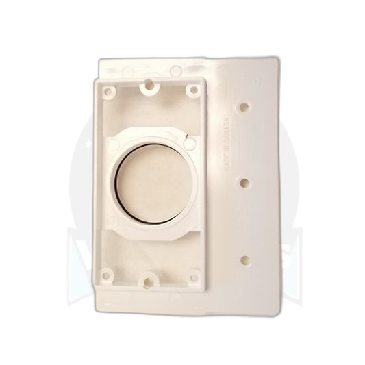 Hayden All-Plastic Mounting Plate, 2x4 Stud, Removable Flange