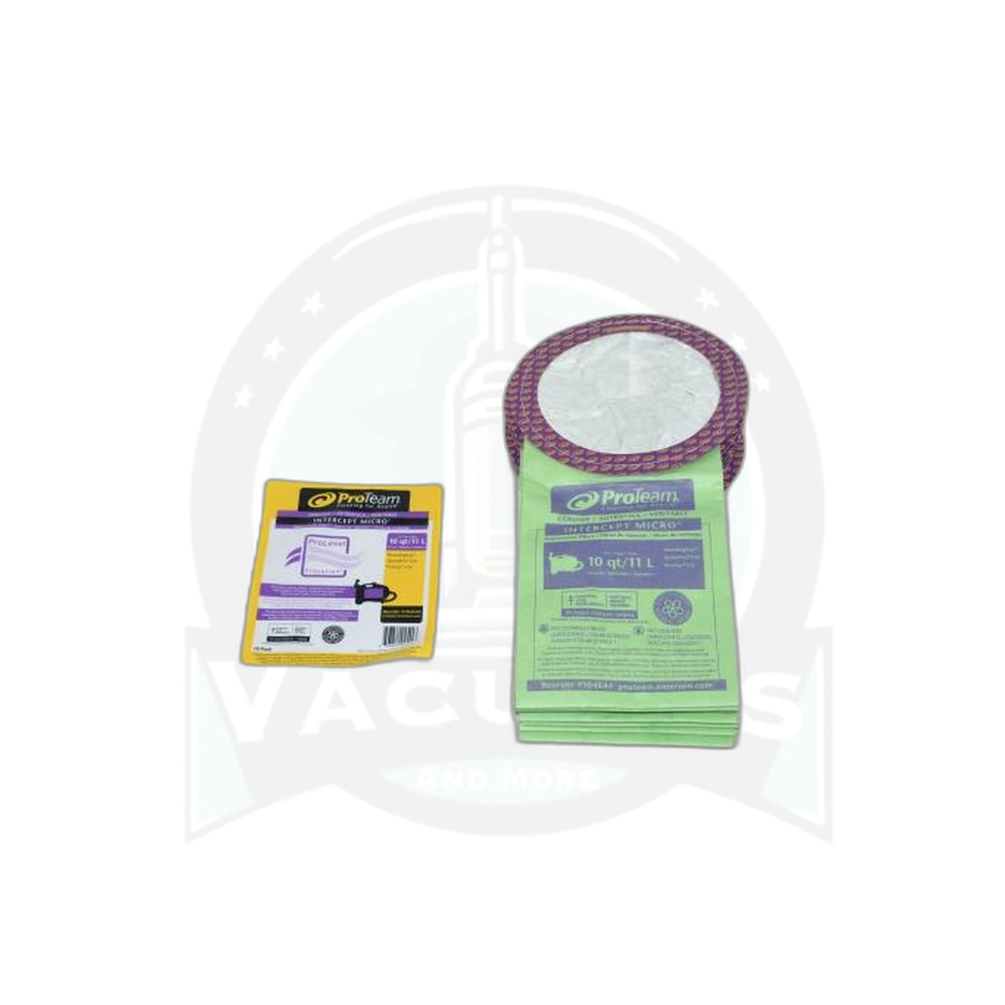 ProTeam Micro Filter Paper Bags - 10 Pack, 10 Quart (ProClean, Running Vacuum) - ProTeam