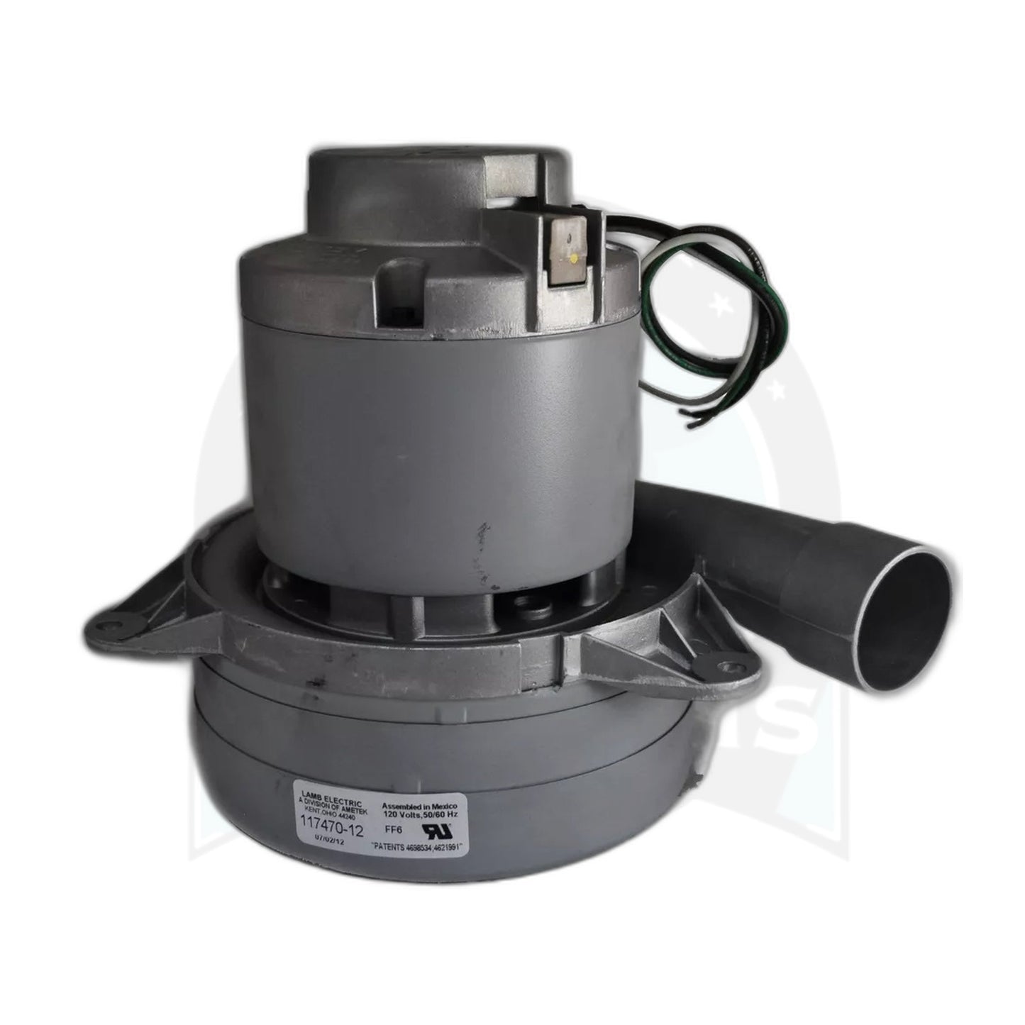 Lamb Ametek 7.2" 3-Stage 120V Tangential Discharge Vacuum Motor