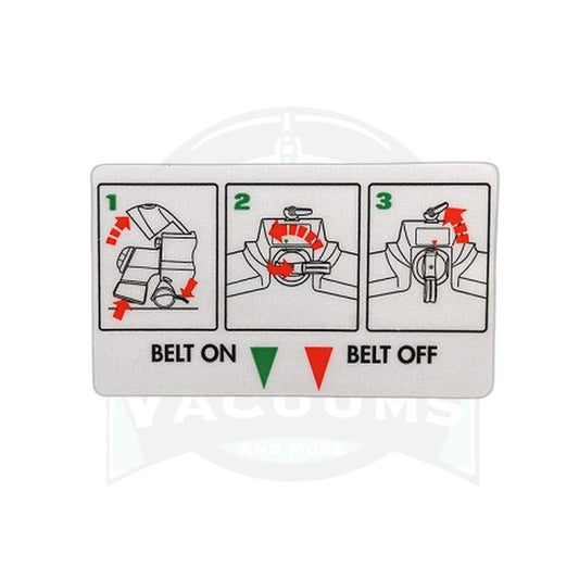 Kirby SE Belt Lifter Instruction Label, 5-Pack Part #146606S