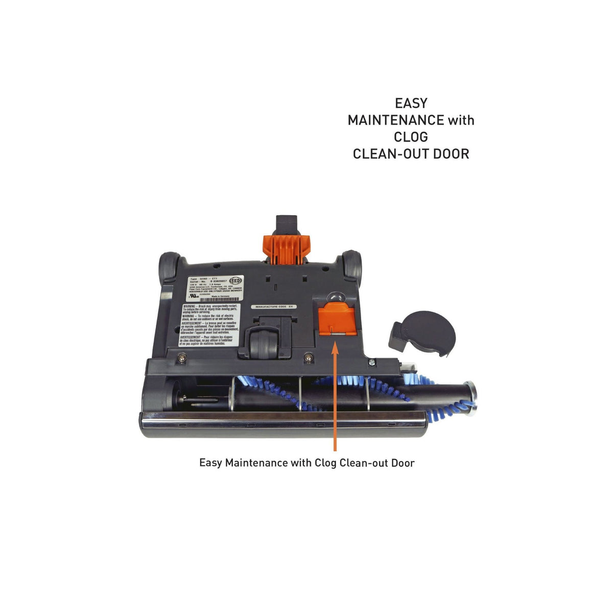 SEBO ET-2 Power Head with On/Off Switch for C3.1 — Red