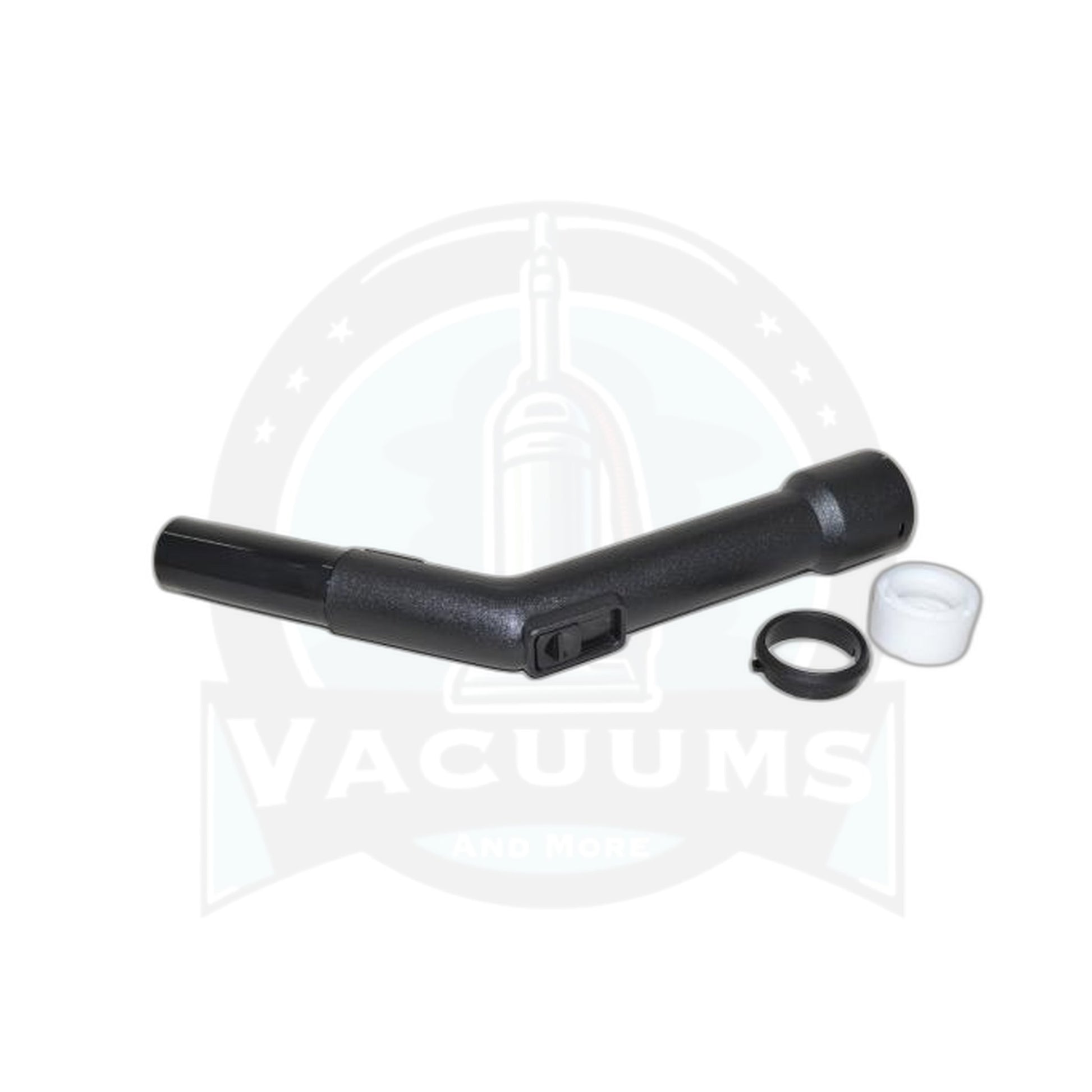 Curved Hose End with Swivel - 35mm, Black, Miele/Bosch Canister Replacement - Vacuums and More