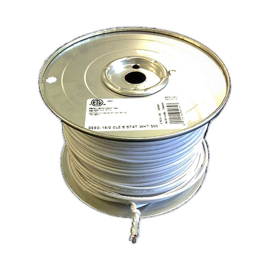 Low Voltage Wire 18/2 Solid Core, 500' Reel, Brown