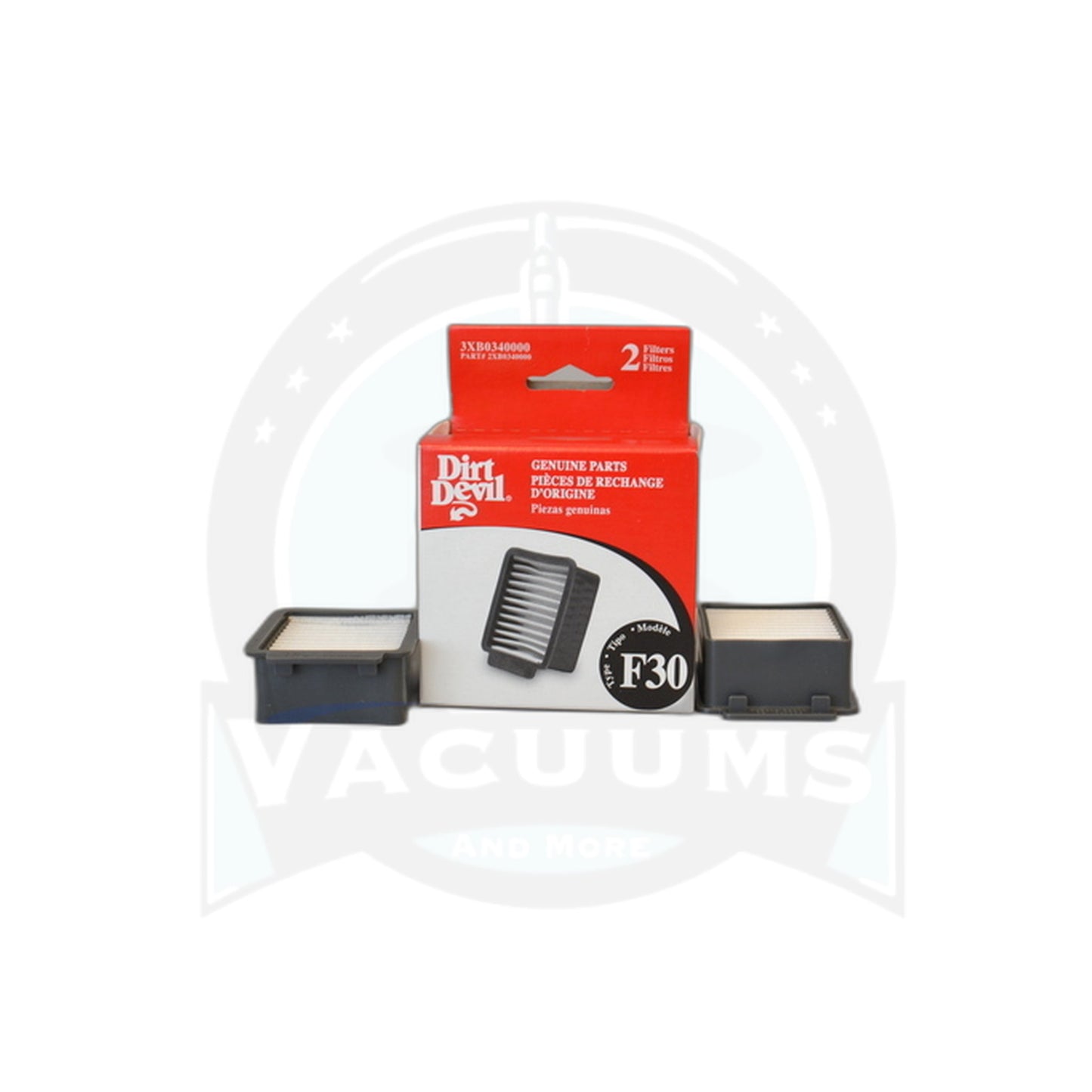 Dirt Devil F30 Filter - Brum 0414 Series - 2 Pack - Dirt Devil