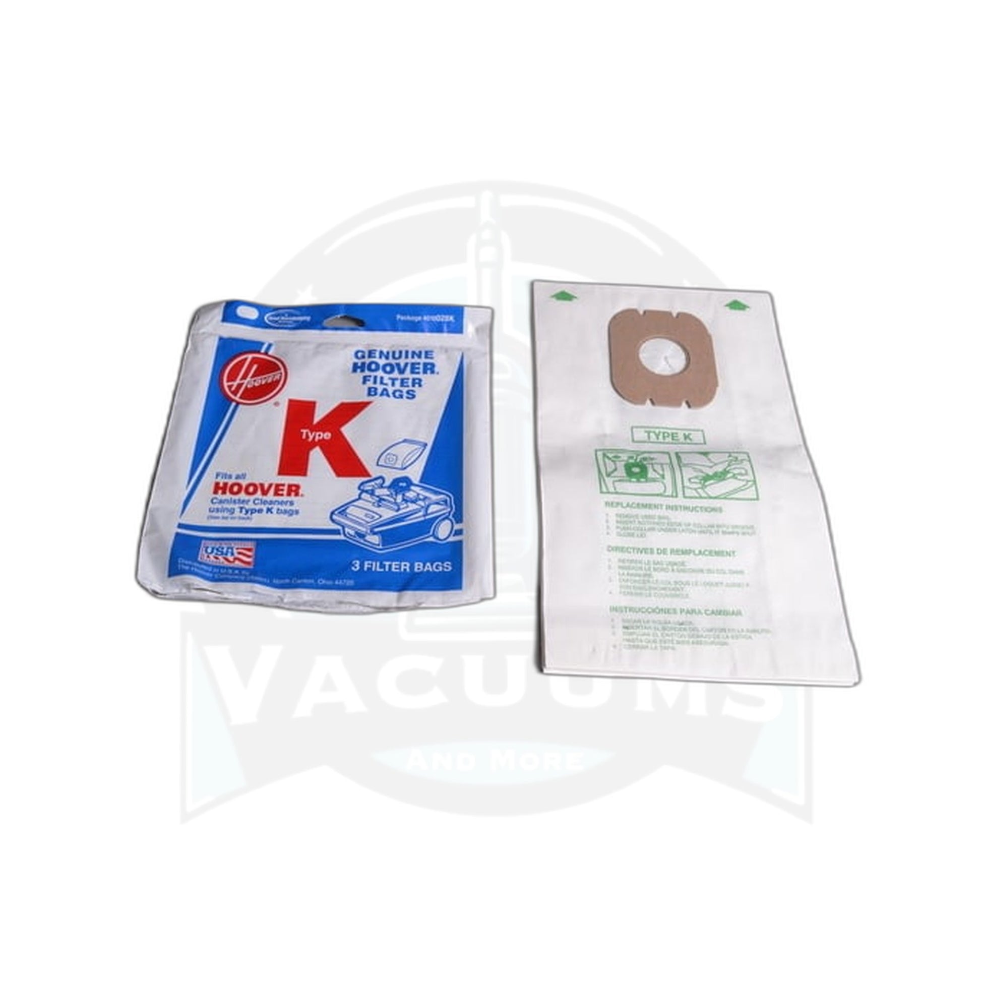 Hoover K Spirit Canister Paper Bags - 3 Pack - Hoover