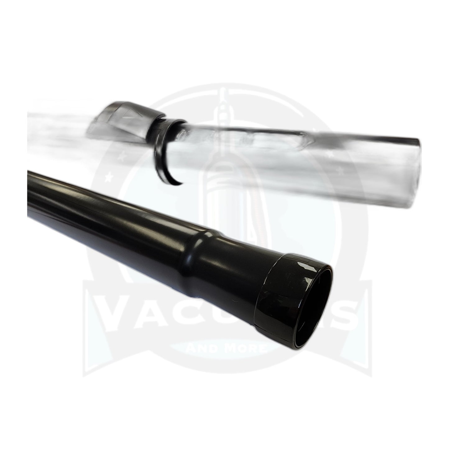 Universal 1-1/4" Black Metal 39" Telescopic Wand, Friction-Fit Top & Bottom