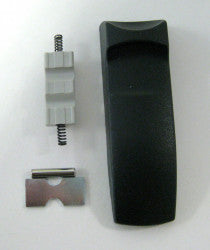 Slider Button, complete (with 2 springs, slider, lock, and cap), for 6270GS Telescopic Tube (gray black) - SEBO
