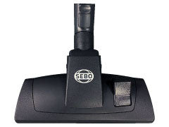 Combination Floor Nozzle, optional for all canisters (gray black).  Smaller head, one wheel, and plastic bottom plate - SEBO