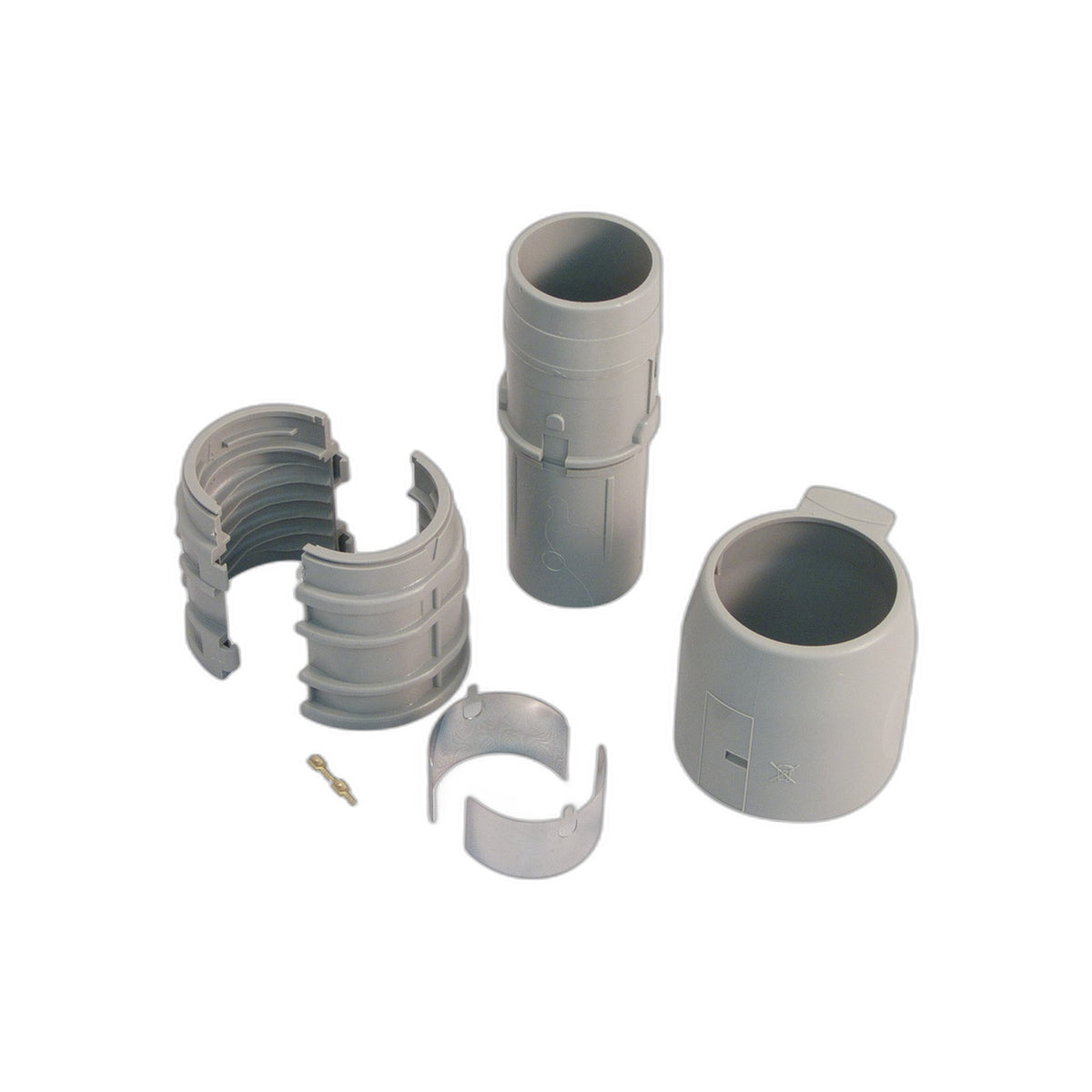 Trovac 24V Wall End Kit, 1-3/8 in. (Gray)