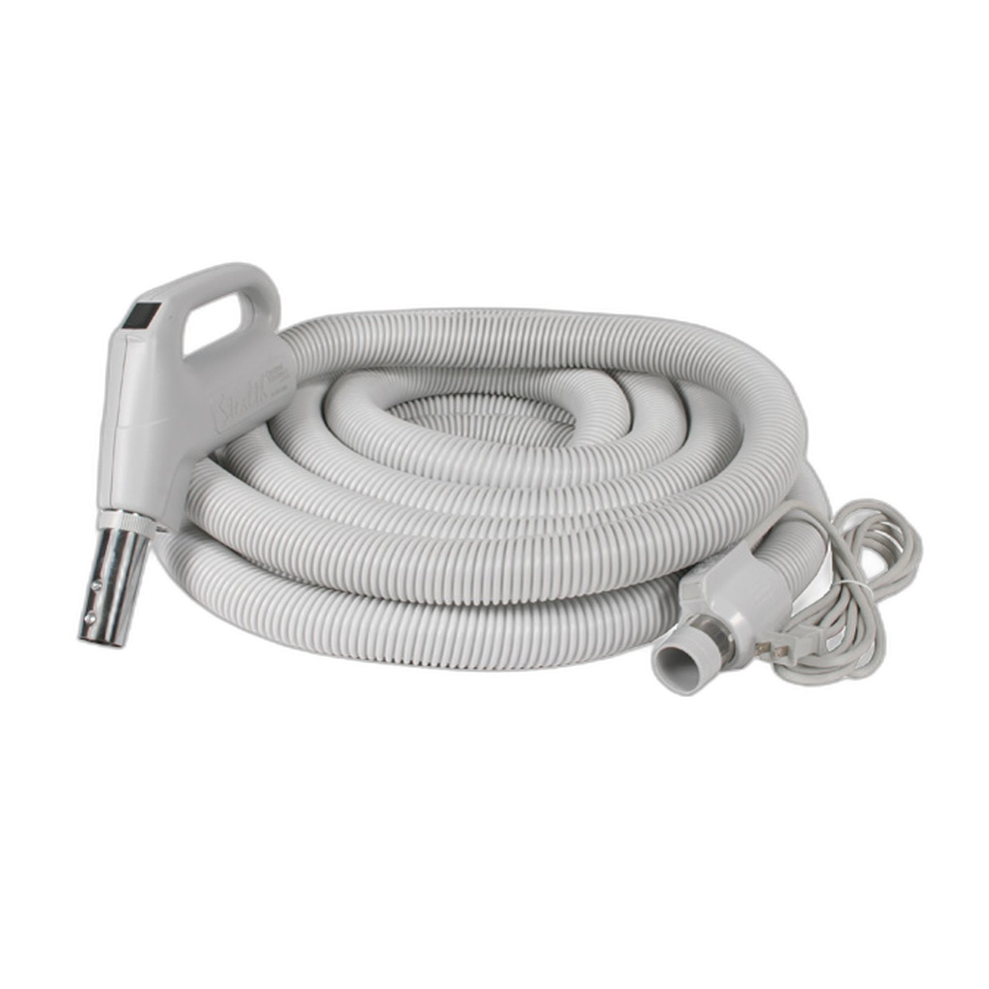35 ft Central Vacuum Electric Hose, Corded, with 8 ft Pigtail