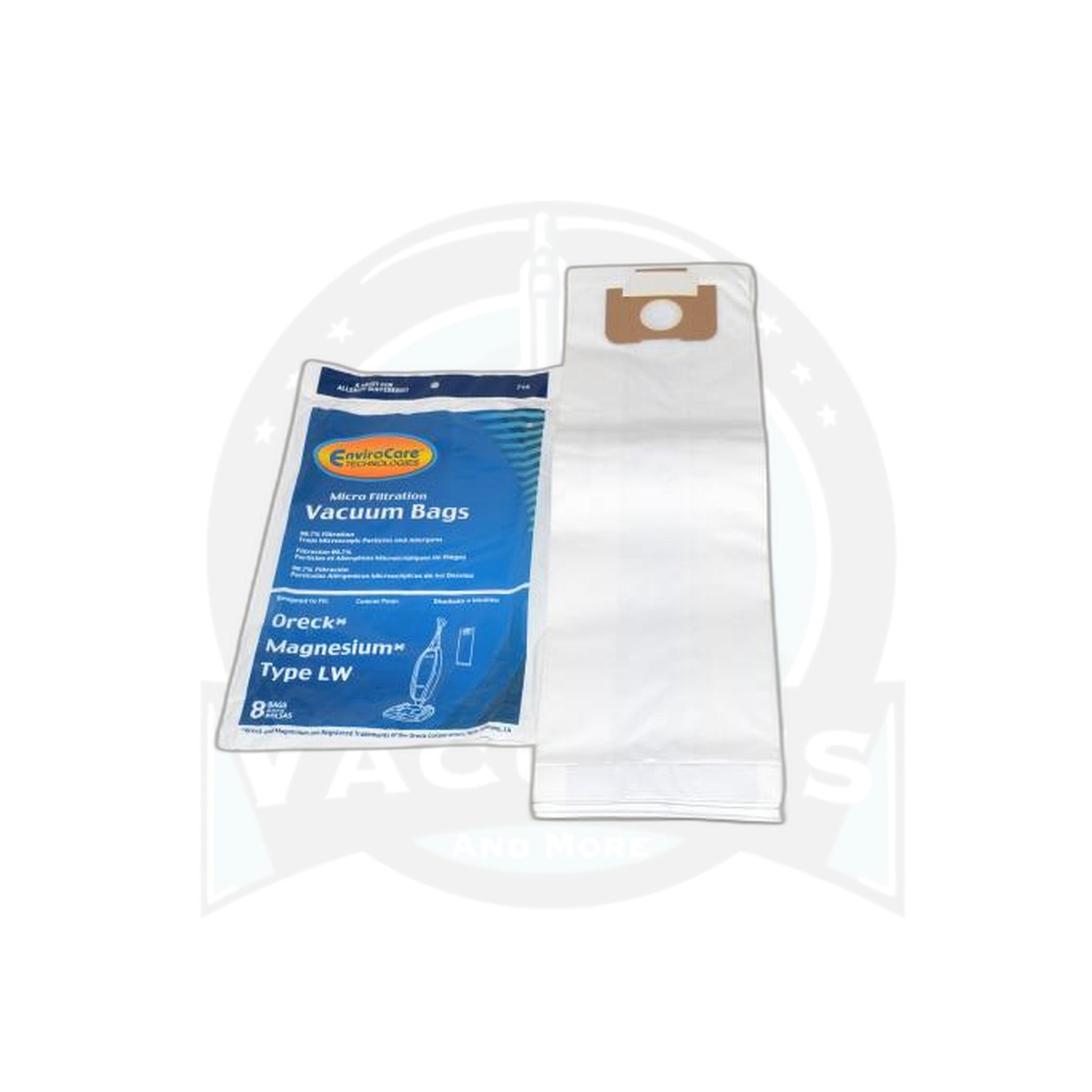 Paper Bags - Oreck LW Magnesium Upright, 8 Pack - Oreck