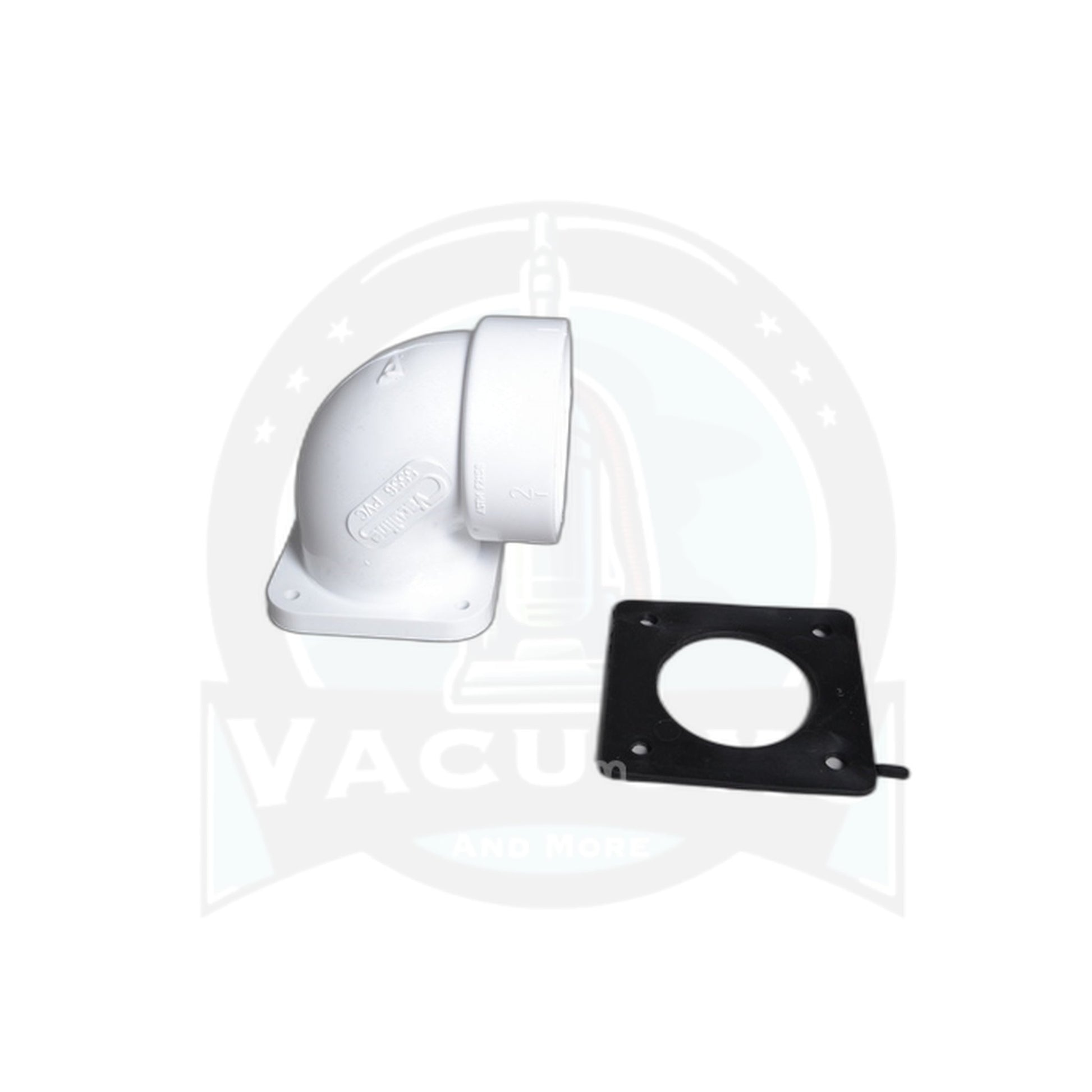 Flanged 90-Degree Short Elbow with Gasket - Central Vacuum Fitting - Vacuums and More