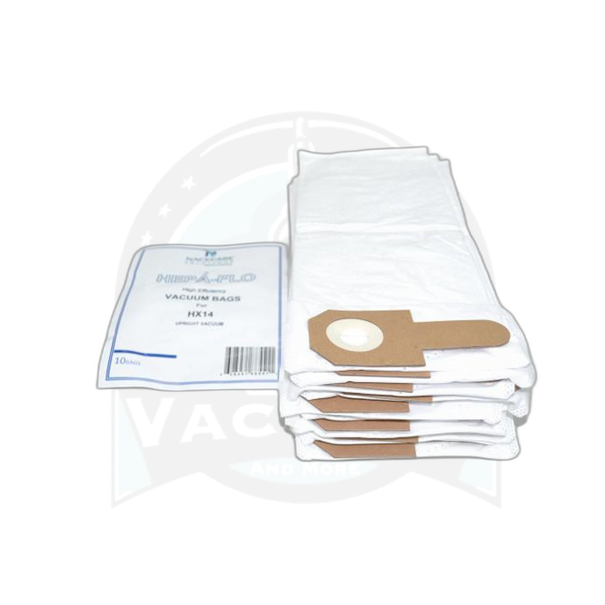 HEPA-Flo Paper Bags - NaceCare HX14 Upright, 10-Pack - NaceCare