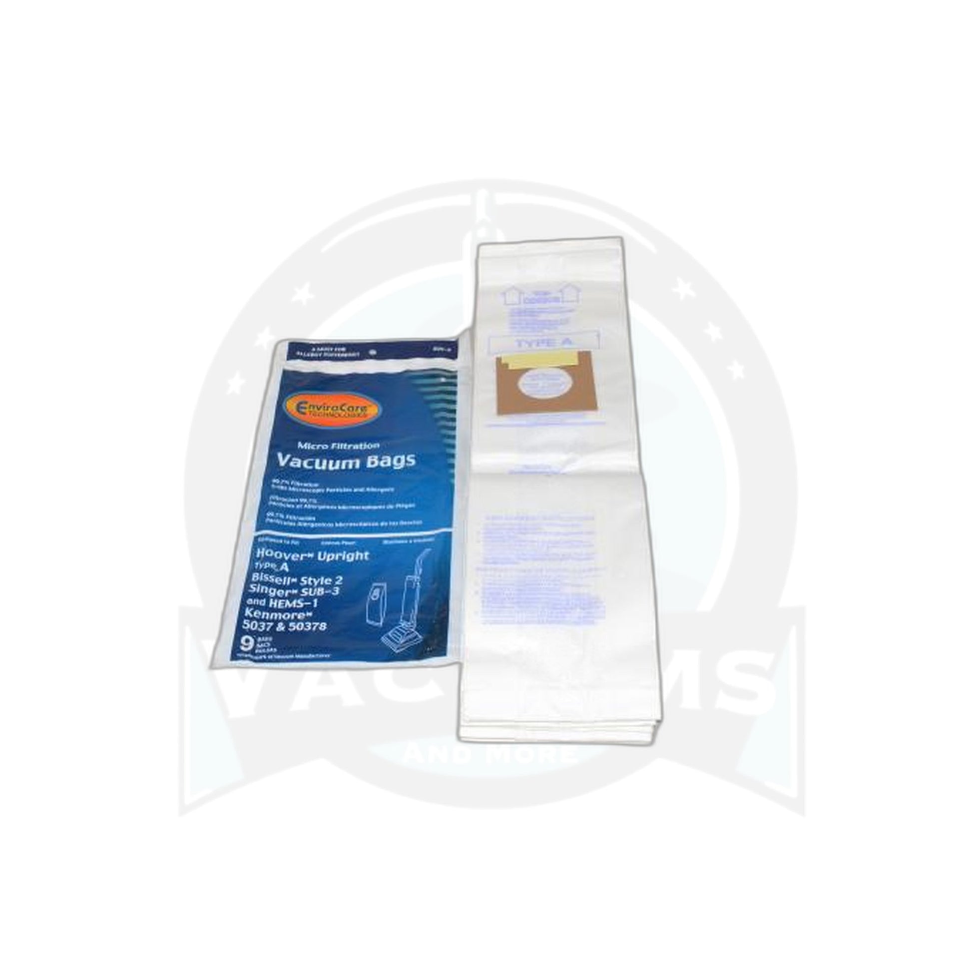Hoover Style A Upright Vacuum Bags Micro Filtration - 9 Pack - Hoover