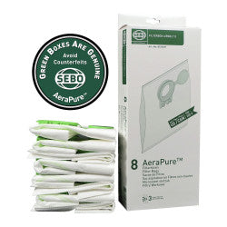 SEBO Filter Bag Box - D4 8-Pack Three-Layer Ultra Bags - Image 2