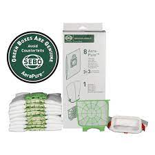 Service Box E (18-piece carton), 8 bags, microfilter, and exhaust filter - SEBO