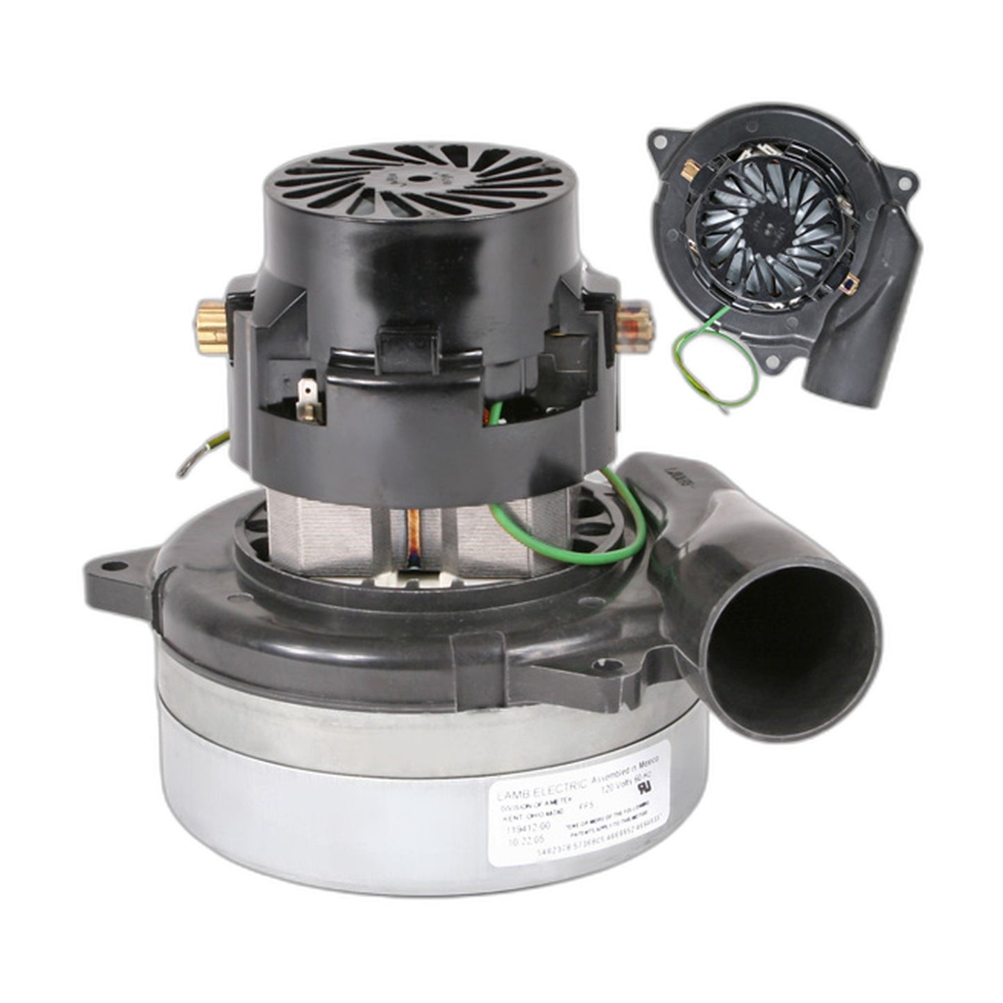 Lamb Ametek 119412 Central Vacuum Motor with Wire Set