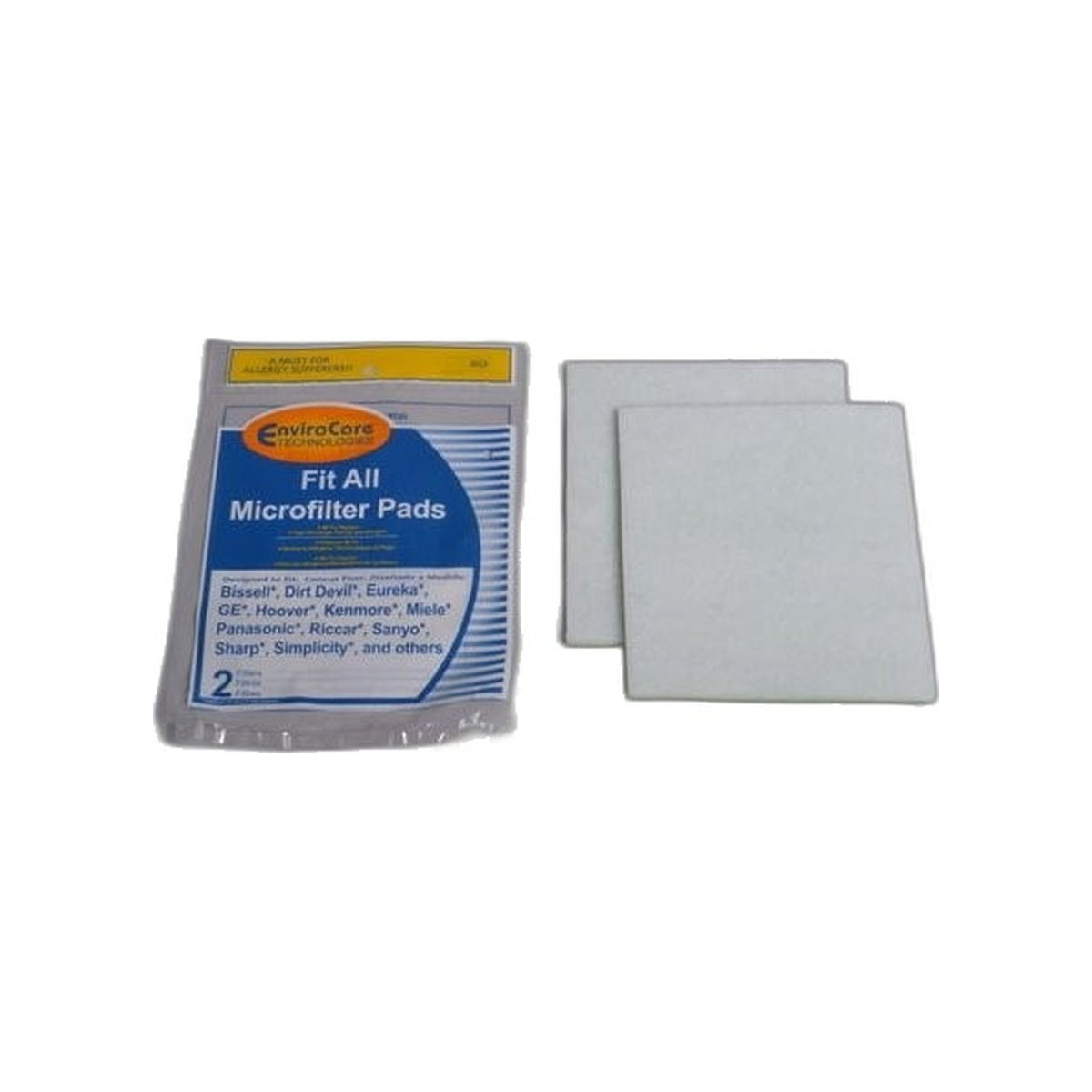 Envirocare Universal Filter Media, 3-Ply, 7 x 8 Inch, 2-Pack