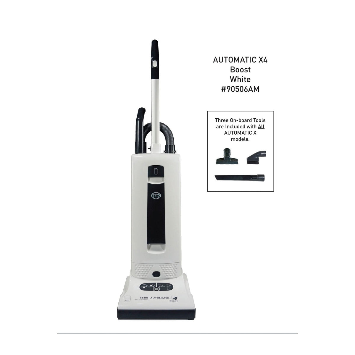 SEBO AUTOMATIC X4 Boost upright vacuum in White