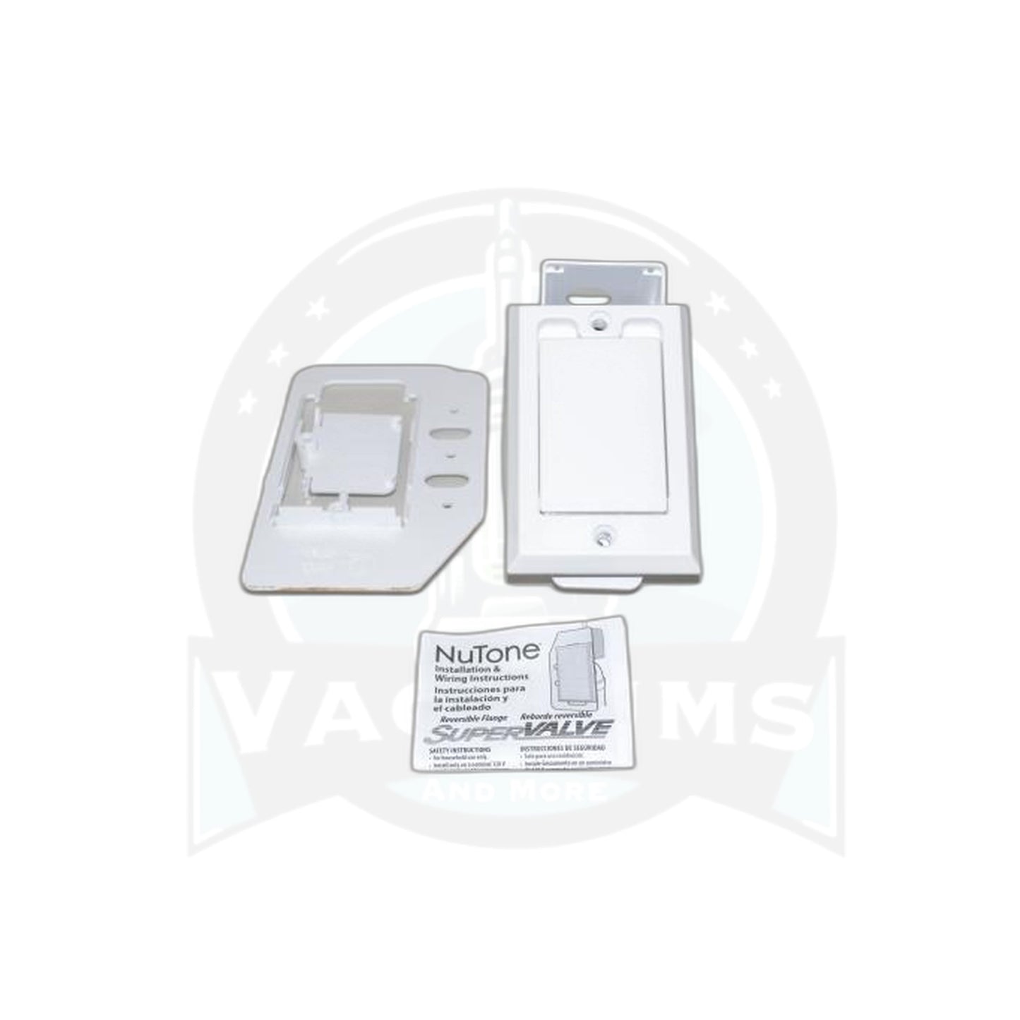 White Inlet Valve - Nutone Central Vacuum - Nutone