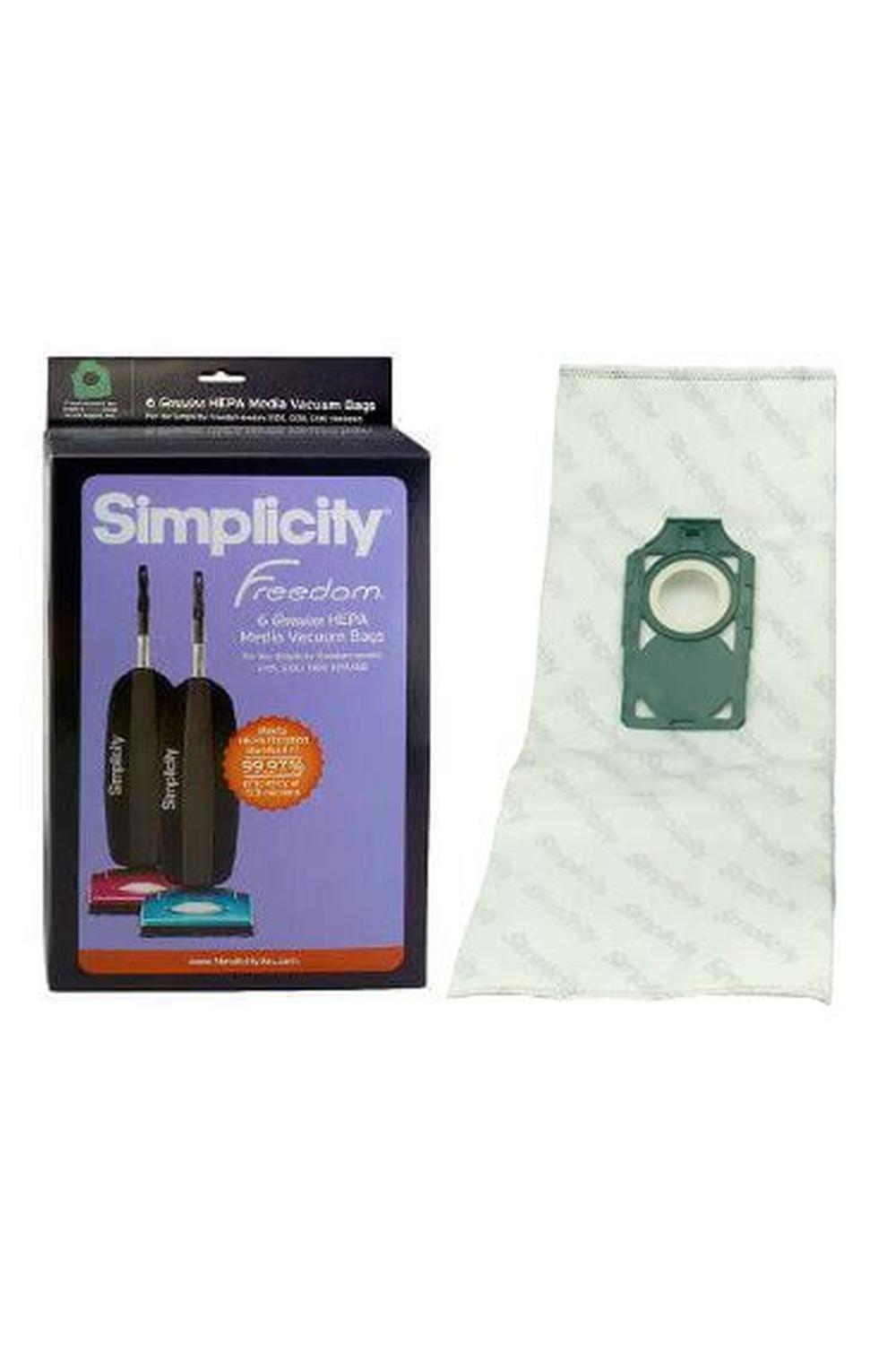 Cordless Freedom Self-Sealing HEPA Media Bags 6 Pk with Charcoal 6 Pk