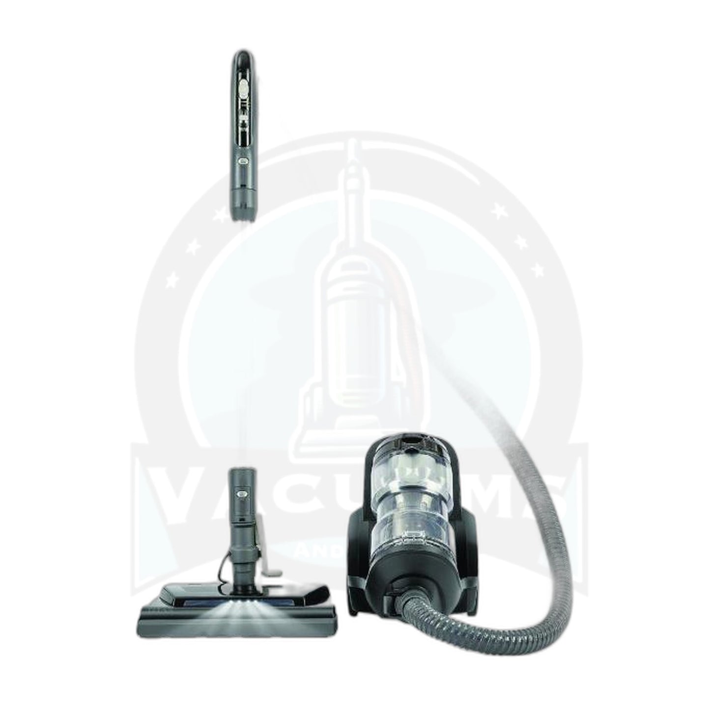 Titan T8000 Bagless Canister with Power Nozzle - Black - Titan
