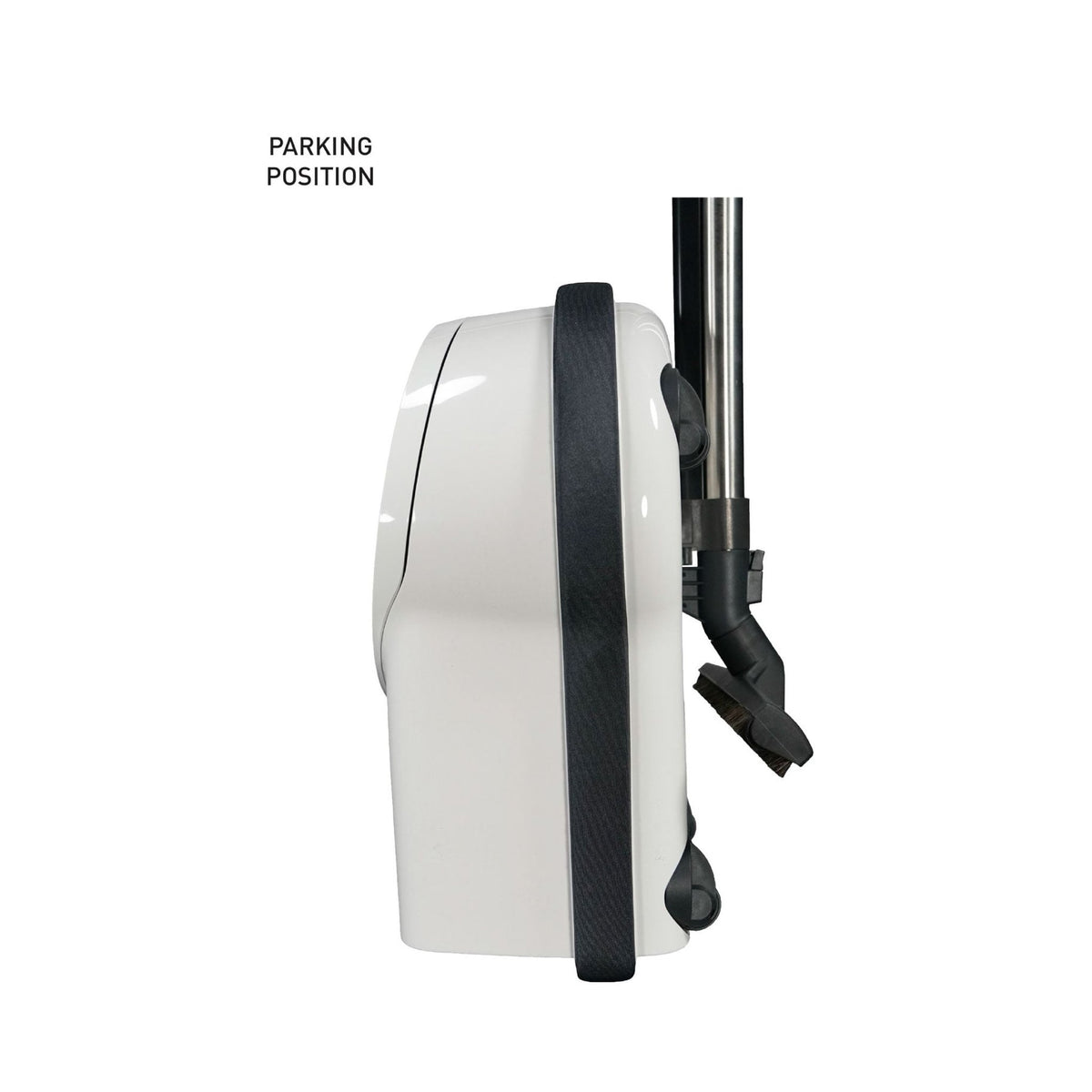 SEBO AIRBELT D4 Premium Canister Vacuum with ET-1 Power Head and Parquet Brush (Black)